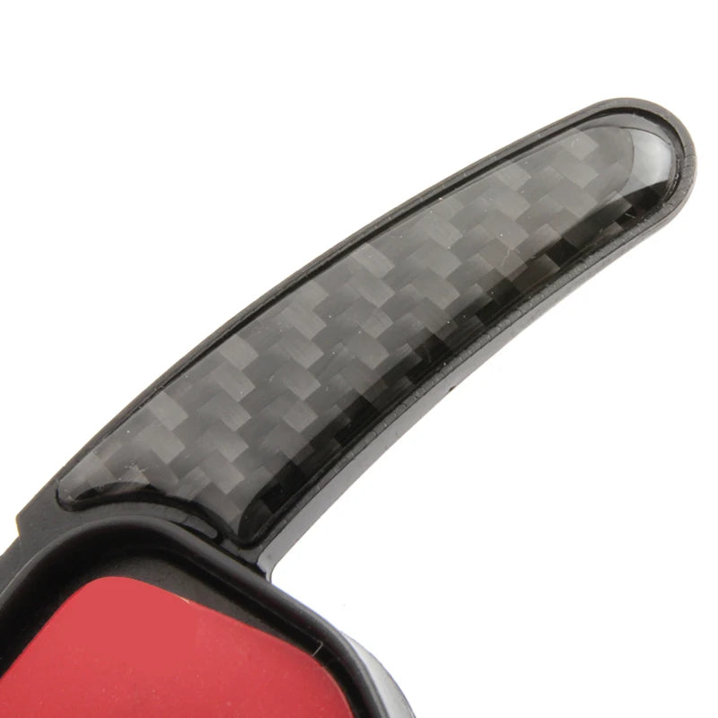 Steering Wheel DSG Paddle Extension Shifters Shift Sticker Decoration Carbon Fiber Style for Audi A1 A3 A4 A5 A7 Q5 Q7 TT TTS