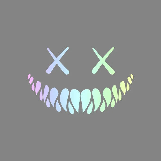 Demon Smiling Face Car Stickers for Rear Windshield Cool Auto Body Styling Waterproof Decoration Automobile Window Vinyl Decals