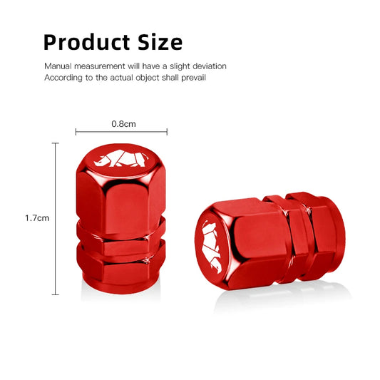 4Pcs for Suzuki Swift Jimny Ignis Alto SX4 Splash Baleno Car Wheel Tire Valve Caps Aluminum Alloy Dust Covers auto Accessories