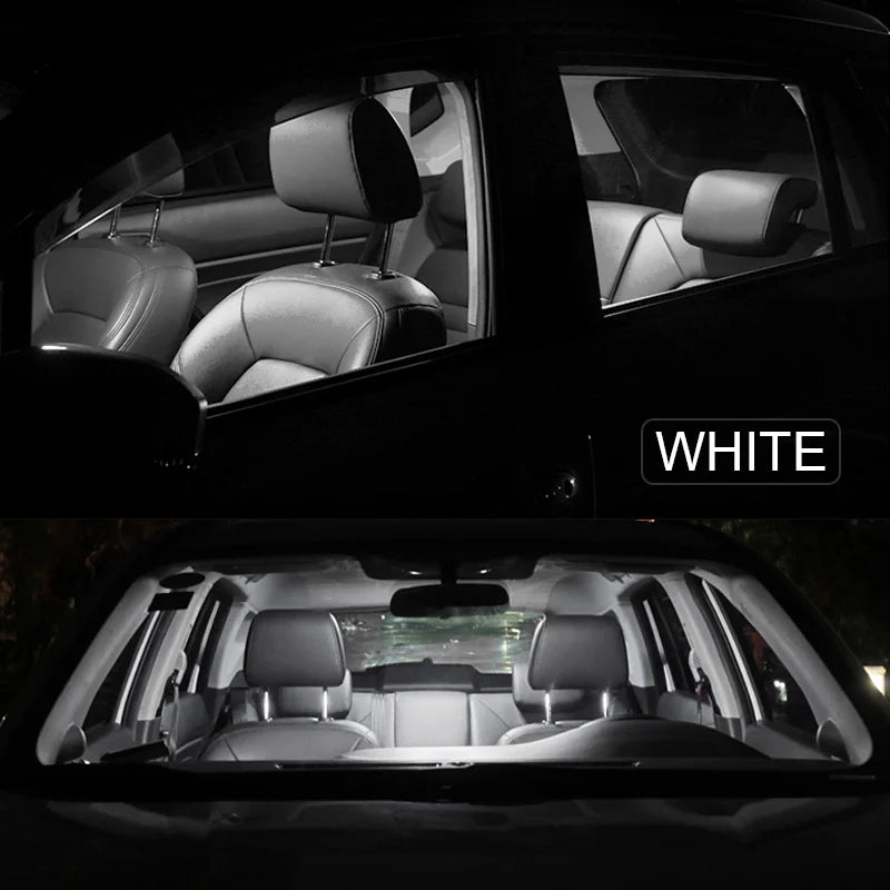 12pcs White Canbus No Error LED Interior Reading Dome Map Light Bulbs Kit For 2005-2012 Seat Leon MK2 1P 1P1 Car Accessories