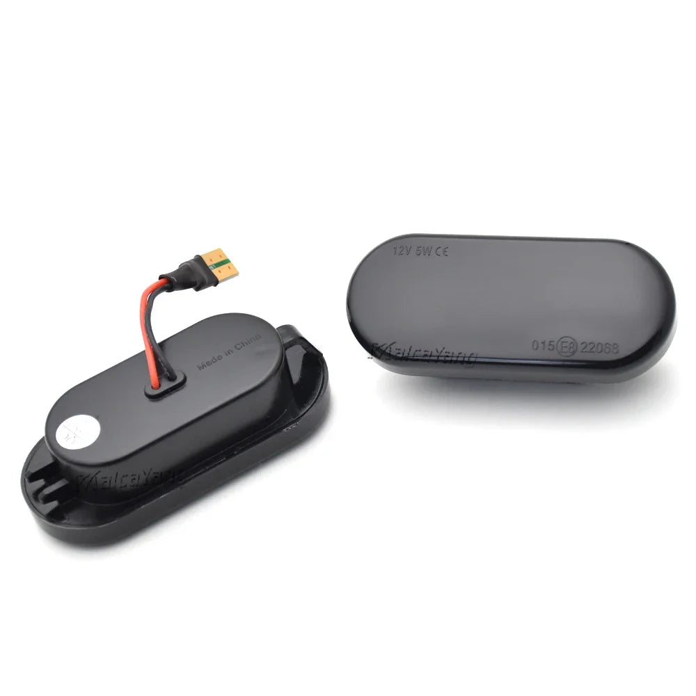 2PCS For VW Bora Golf 3 4 Passat 3BG Polo SB6 SEAT Ibiza Leon Skoda Ford LED Dynamic Side Marker Sequential Turn Signal Light