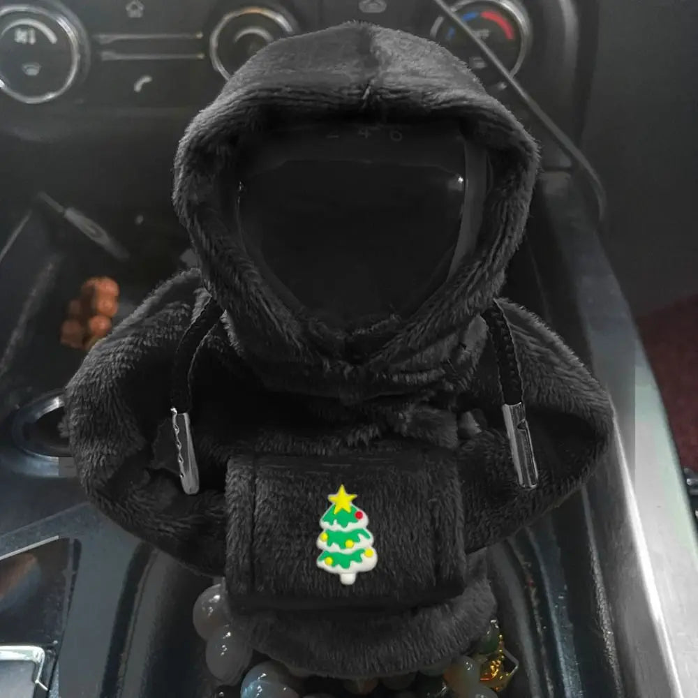 Creative Hoodie Car Gear Shift Cover Color Stitching Hoodie Car Interior Cotton Gear Shift Knob Hoodie Cover Car