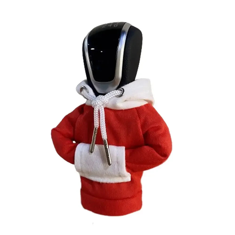 Creative Hoodie Car Gear Shift Cover Color Stitching Hoodie Car Interior Cotton Gear Shift Knob Hoodie Cover Car