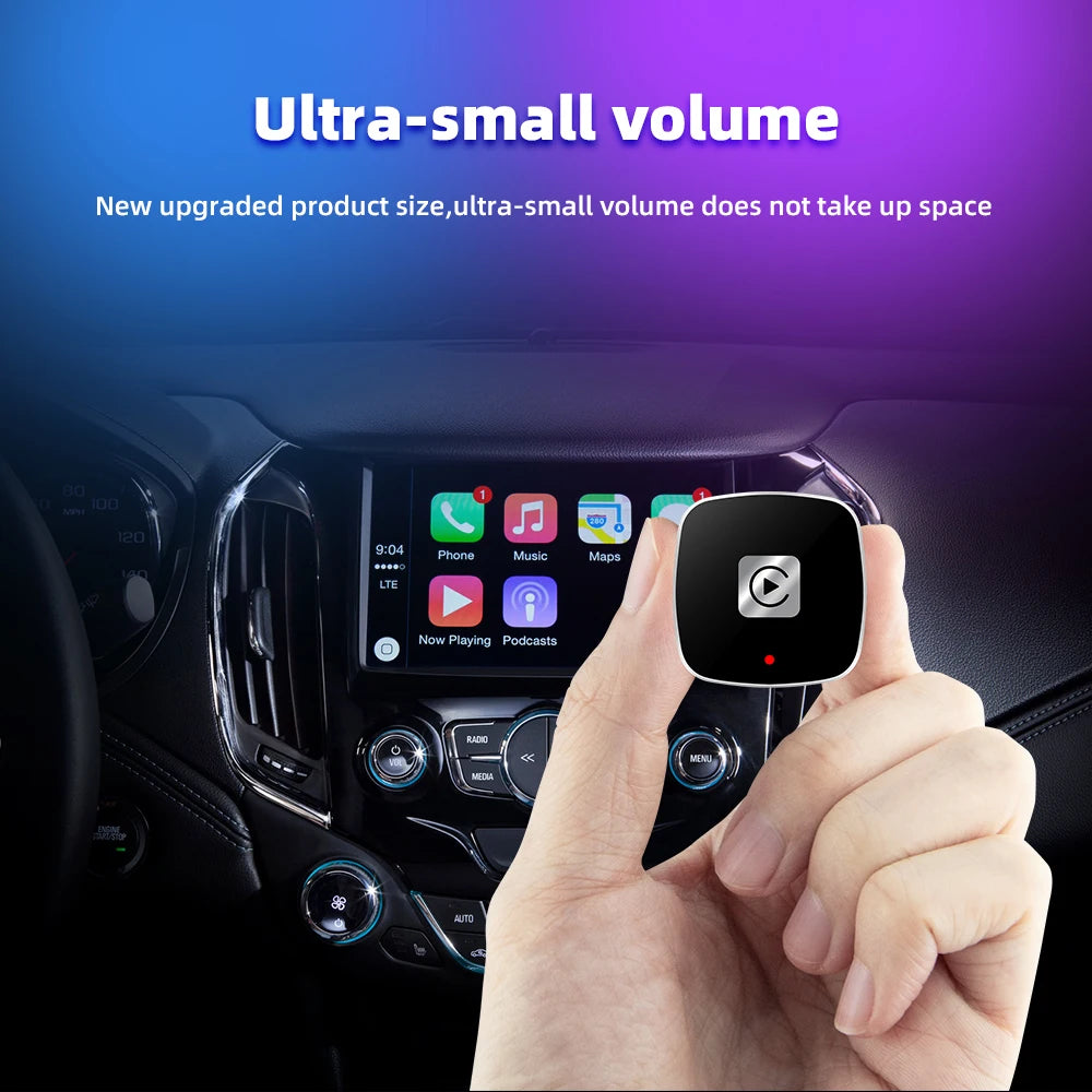 Wireless 2 in1 Carplay Adapter for Android iPhone Auto Wired to Wireless AI Box USB Connection For Volvo Benz Mg Kia Chery VW