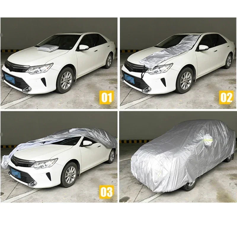 Universal  for Sedan Car Covers Size S/M/L/XL/XXL Indoor Outdoor Full Auot Cover Sun UV Snow Dust Resistant Protection Cover