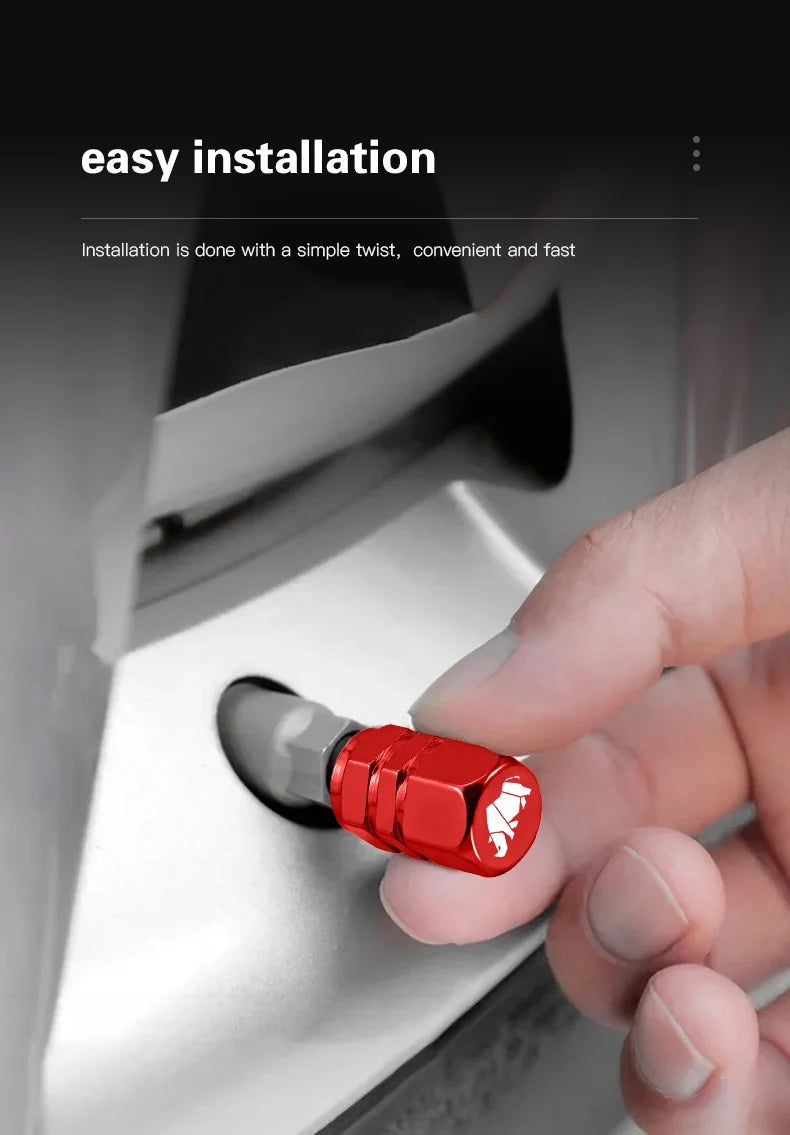 4Pcs for Suzuki Swift Jimny Ignis Alto SX4 Splash Baleno Car Wheel Tire Valve Caps Aluminum Alloy Dust Covers auto Accessories