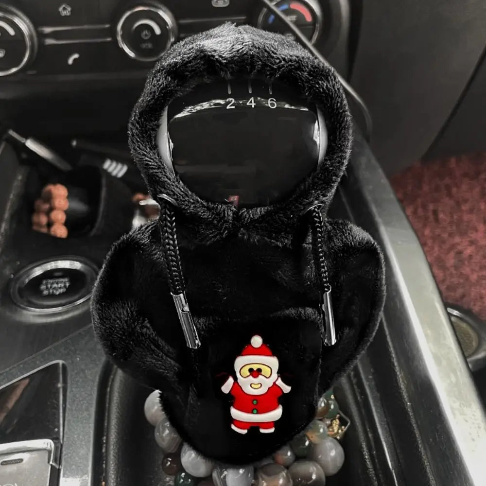 Creative Hoodie Car Gear Shift Cover Color Stitching Hoodie Car Interior Cotton Gear Shift Knob Hoodie Cover Car
