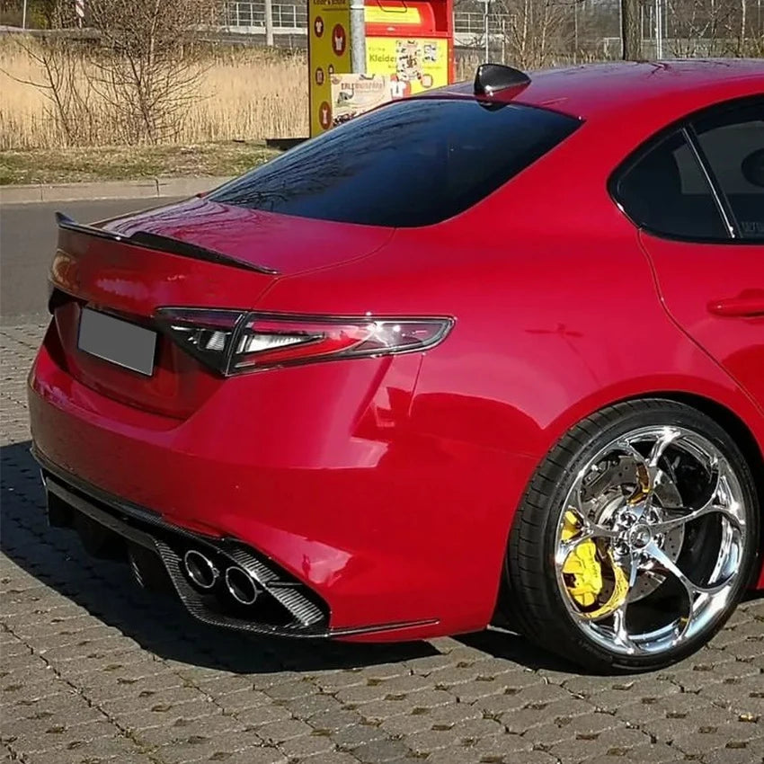 Car Rear Trunk Roof Spoiler Wings Fit For Alfa Romeo Giulia Sedan 2015-2023 Tail Trunk Wing Top Spoiler Wing Kit Protector