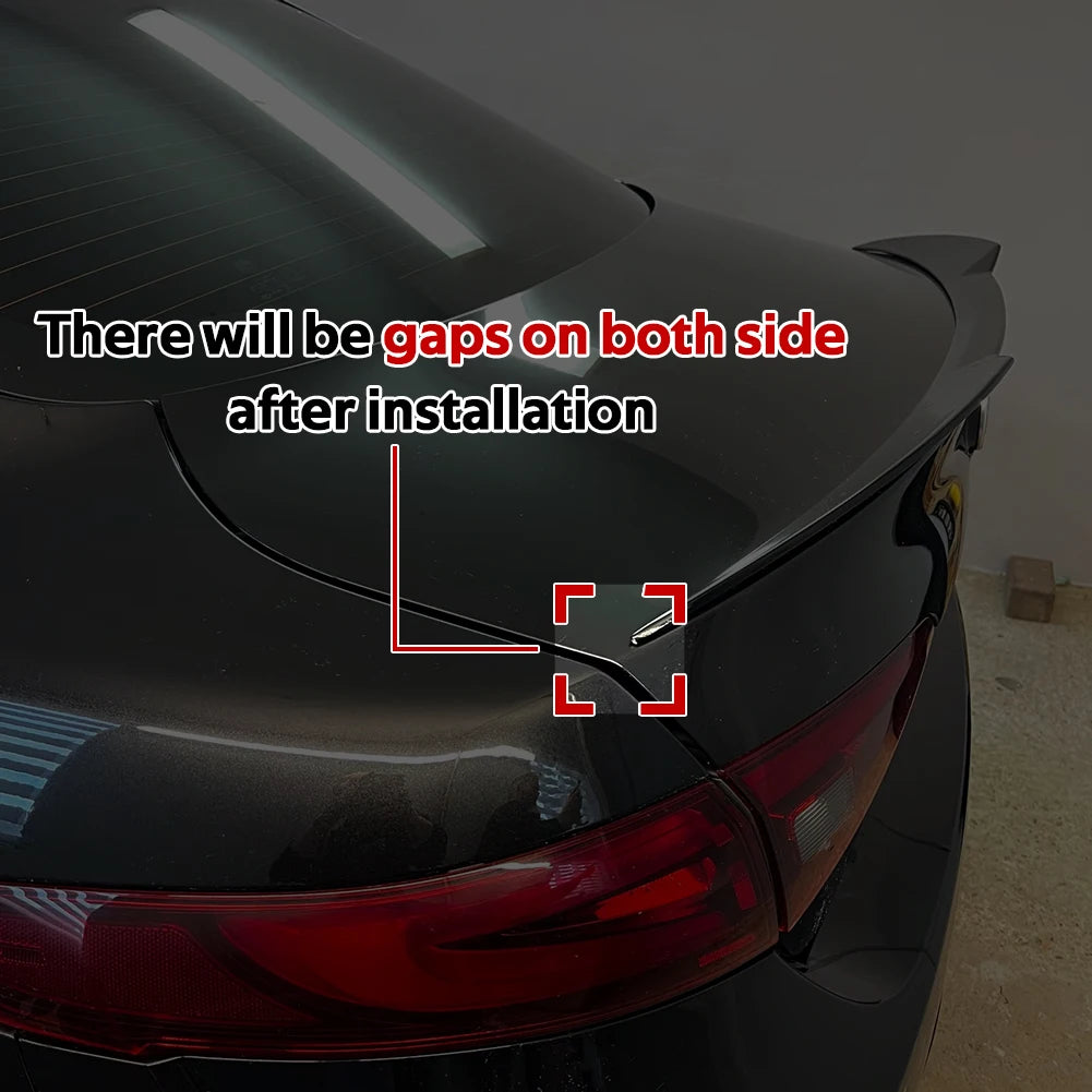 Car Rear Trunk Roof Spoiler Wings Fit For Alfa Romeo Giulia Sedan 2015-2023 Tail Trunk Wing Top Spoiler Wing Kit Protector