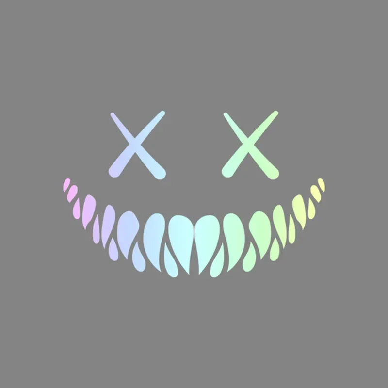 Demon Smiling Face Car Stickers for Rear Windshield Cool Auto Body Styling Waterproof Decoration Automobile Window Vinyl Decals