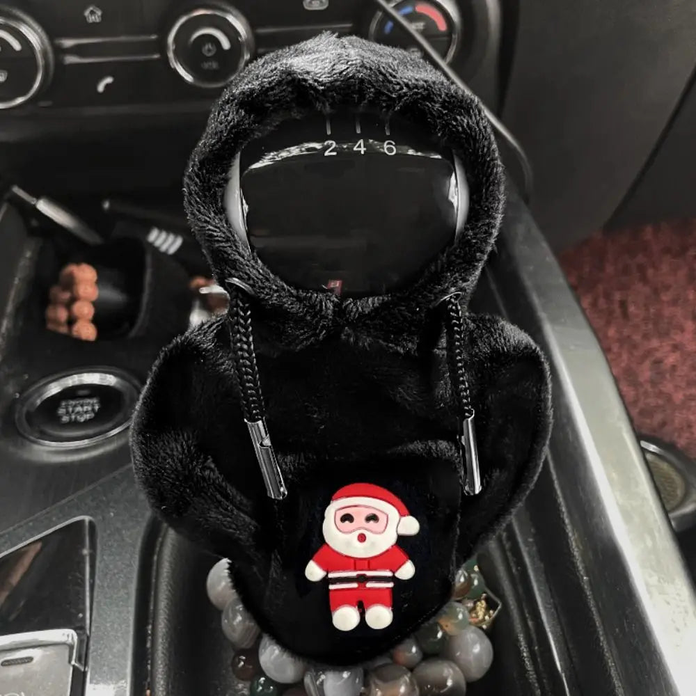 Creative Hoodie Car Gear Shift Cover Color Stitching Hoodie Car Interior Cotton Gear Shift Knob Hoodie Cover Car