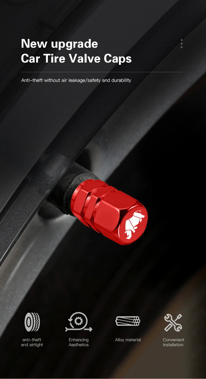 4Pcs for Suzuki Swift Jimny Ignis Alto SX4 Splash Baleno Car Wheel Tire Valve Caps Aluminum Alloy Dust Covers auto Accessories