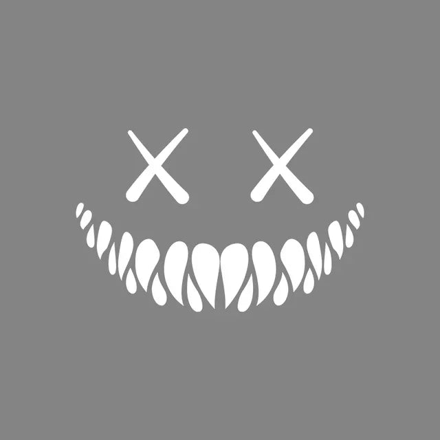 Demon Smiling Face Car Stickers for Rear Windshield Cool Auto Body Styling Waterproof Decoration Automobile Window Vinyl Decals