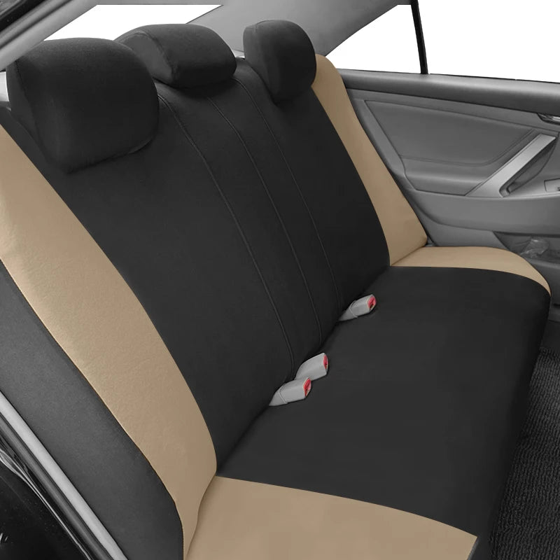 AUTO PLUS Universal Car Seat Covers Fit For Most Car Suv Truck Vans With Hexagonal Embroidery Car Accessories Interior