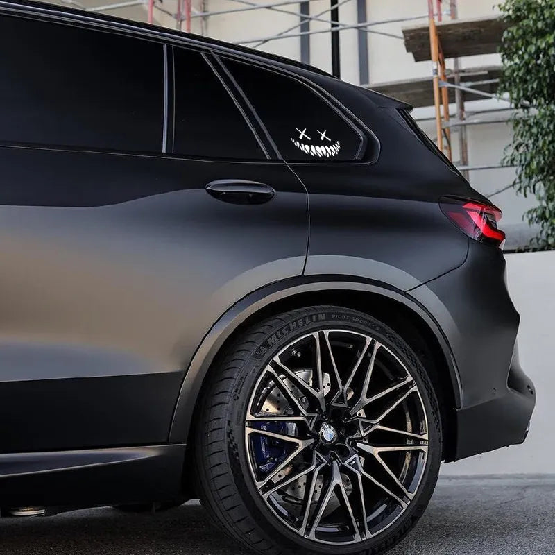 Demon Smiling Face Car Stickers for Rear Windshield Cool Auto Body Styling Waterproof Decoration Automobile Window Vinyl Decals