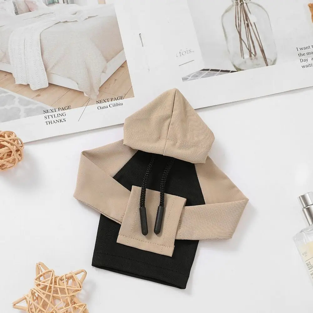 Creative Hoodie Car Gear Shift Cover Color Stitching Hoodie Car Interior Cotton Gear Shift Knob Hoodie Cover Car