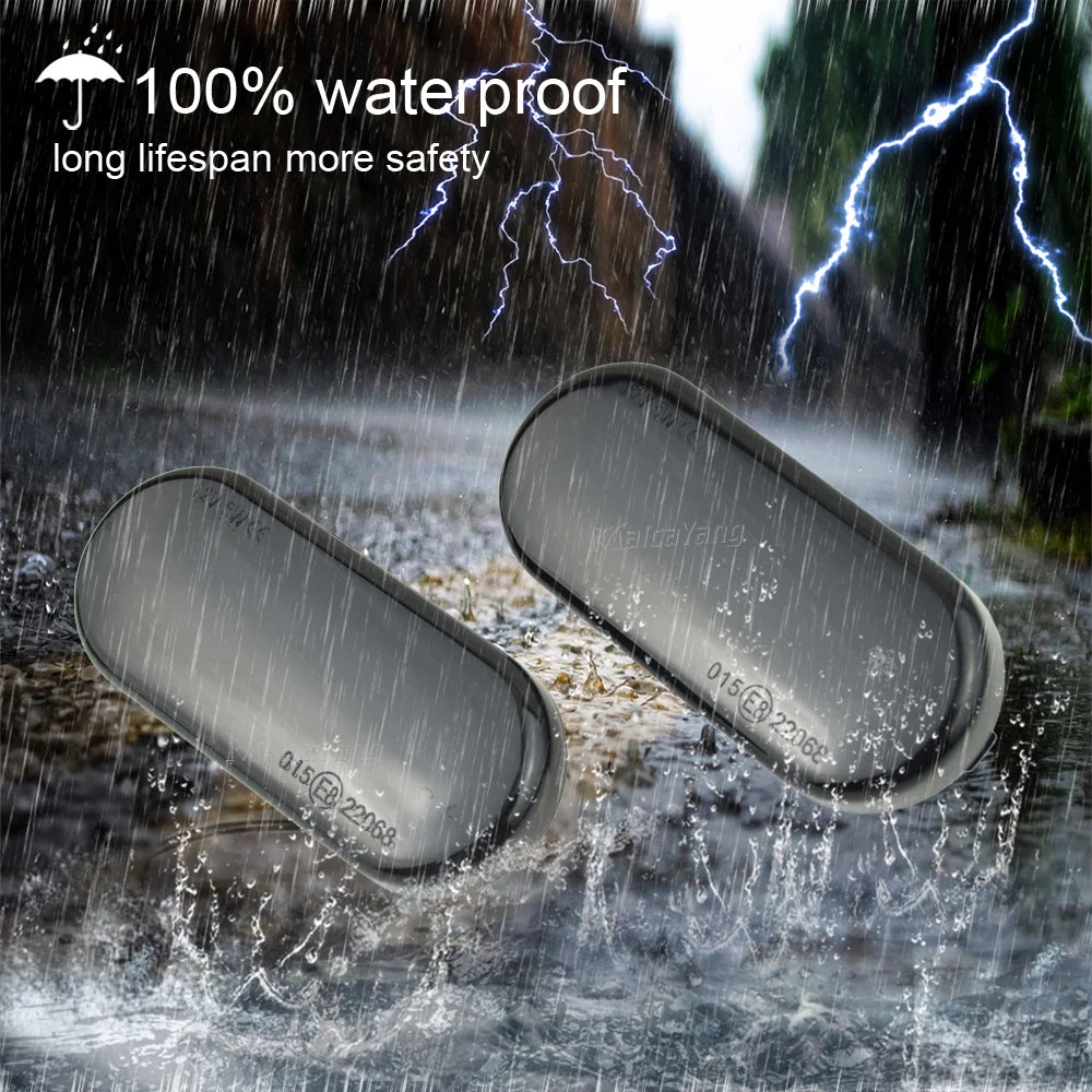 2PCS For VW Bora Golf 3 4 Passat 3BG Polo SB6 SEAT Ibiza Leon Skoda Ford LED Dynamic Side Marker Sequential Turn Signal Light